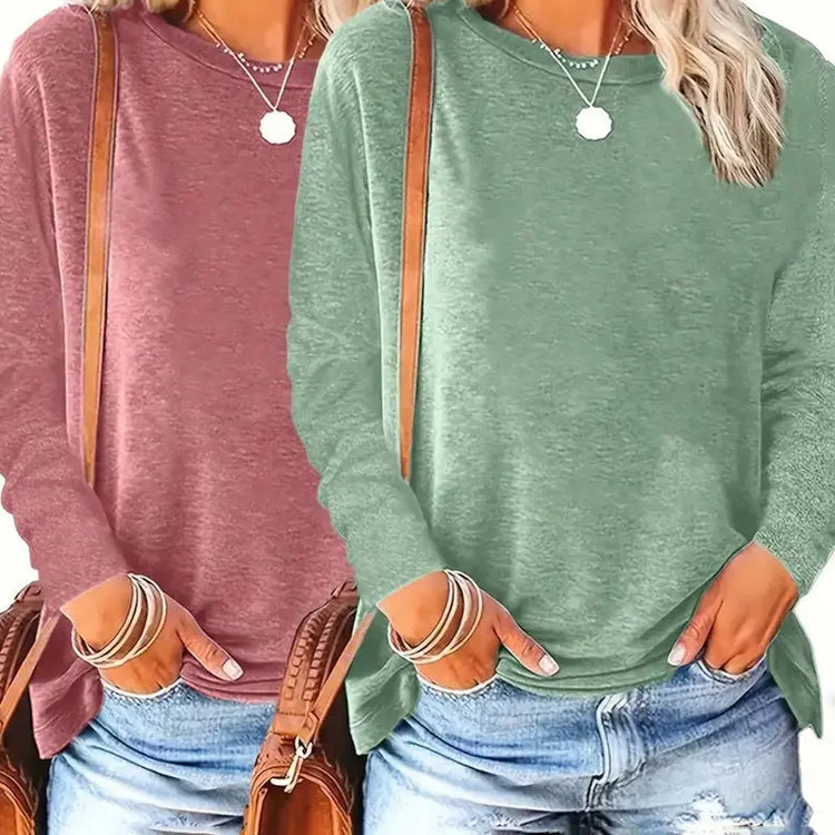 Basic Solid Color Women&