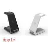 3 In 1 Fast Charging Station Wireless Charger Stand Wireless Quick Charge Dock For Phone Holder Now and Later