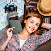 1Pc Travel Passport Wallet 12Cells Ticket ID Credit Card Holder Water Repellent Documents Phone Organizer Zipper Case Business Trip Daily Use Now and Later