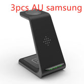3 In 1 Fast Charging Station Wireless Charger Stand Wireless Quick Charge Dock For Phone Holder Now and Later