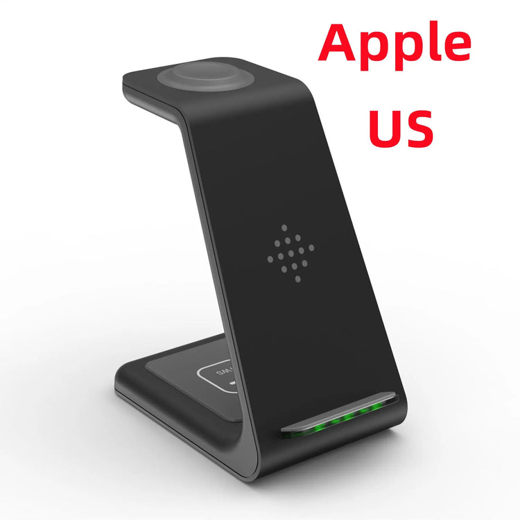 3 In 1 Fast Charging Station Wireless Charger Stand Wireless Quick Charge Dock For Phone Holder Now and Later