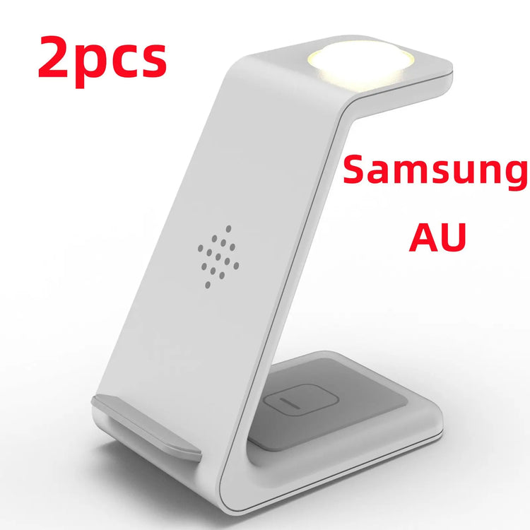 3 In 1 Fast Charging Station Wireless Charger Stand Wireless Quick Charge Dock For Phone Holder Now and Later