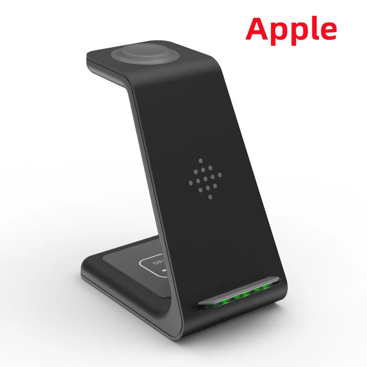 3 In 1 Fast Charging Station Wireless Charger Stand Wireless Quick Charge Dock For Phone Holder Now and Later