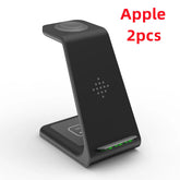3 In 1 Fast Charging Station Wireless Charger Stand Wireless Quick Charge Dock For Phone Holder Now and Later