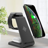 3 In 1 Fast Charging Station Wireless Charger Stand Wireless Quick Charge Dock For Phone Holder Now and Later
