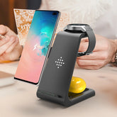 3 In 1 Fast Charging Station Wireless Charger Stand Wireless Quick Charge Dock For Phone Holder Now and Later