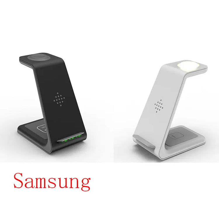 3 In 1 Fast Charging Station Wireless Charger Stand Wireless Quick Charge Dock For Phone Holder Now and Later