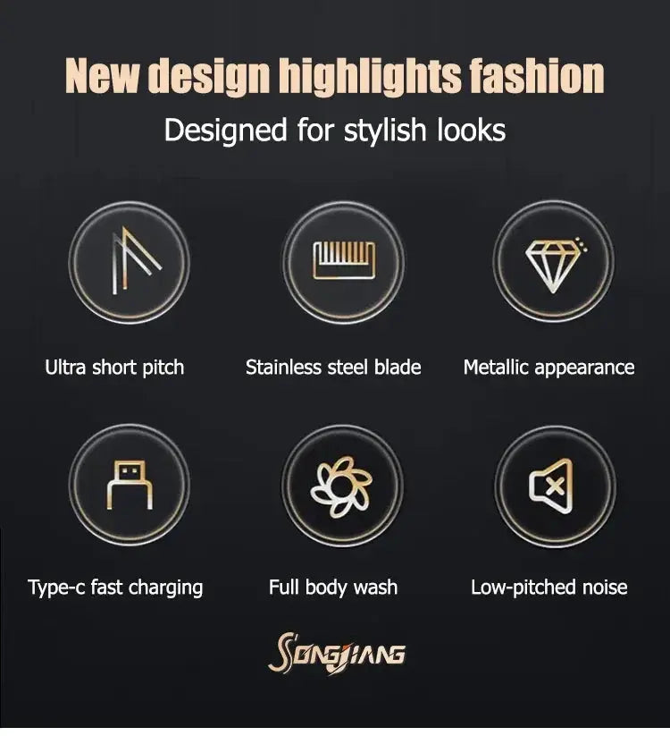 Electric Hair Cutting Machine Vintage T9 Clipper Hair Rechargeable Man Shaver Trimmer For Men&