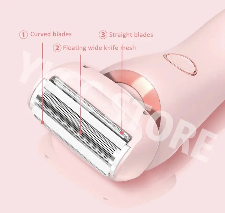 Electric Razors for Women 2 In 1 Bikini Trimmer Face Shavers Hair Removal for Underarms Legs Ladies Body Trimmer IPX7 Waterproof Now and Later