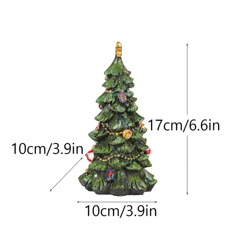 New Christmas Tree Decor for Home Rooms Resin Craft Ornament Creative Christmas Gift Idea Now and Later