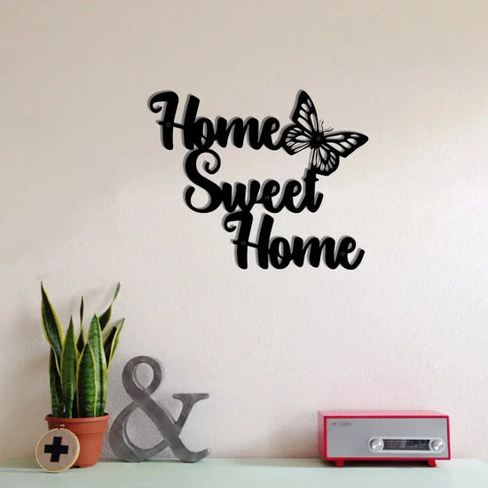 Home Sweet Home Signs Metal Wall Art to Hang Decorative Ornaments Room Decoration Rustic Decor Now and Later