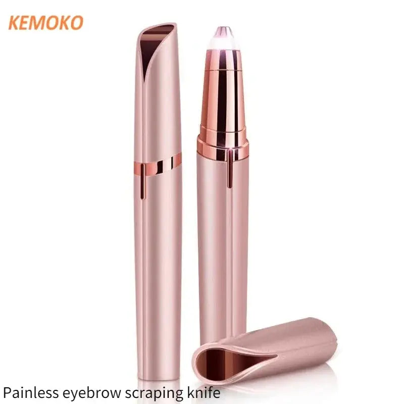 Electric Eyebrow Trimmer Security Hair Removal Eye Brow Epilator USB Charger Mini Shaper Shaver Hair Removal Painless Beauty Now and Later