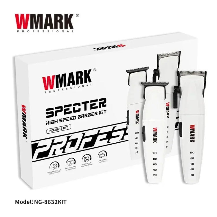 New ELETRIC HAIR TRIMMER,WMARK NG-8632KIT Professional Hair Cutter Kit for Men  DLC POWDER METALLLURGY BLADE Now and Later