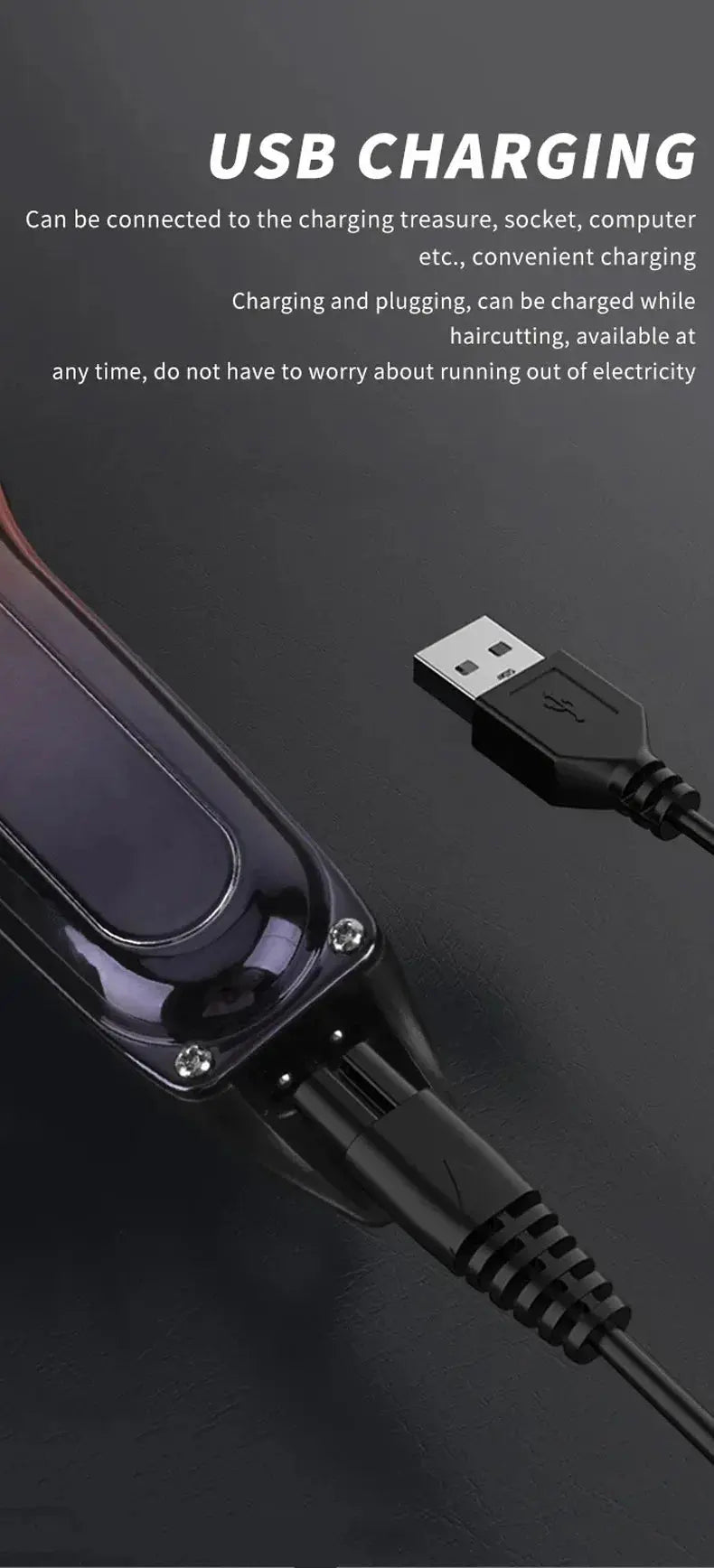 Electric Hair Trimmer Shaver Home Trimmers for Men Hair Clipper Professional Rechargeable Shavers Barber Hair Cutting Machine Now and Later