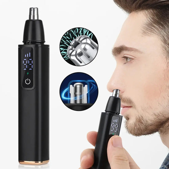 Electric Nose Hair Trimmer For Men Women High Speed Motor Hair Remover Lips Eyebrows Razor R Type Cutter Head Trimmer for Nose Now and Later
