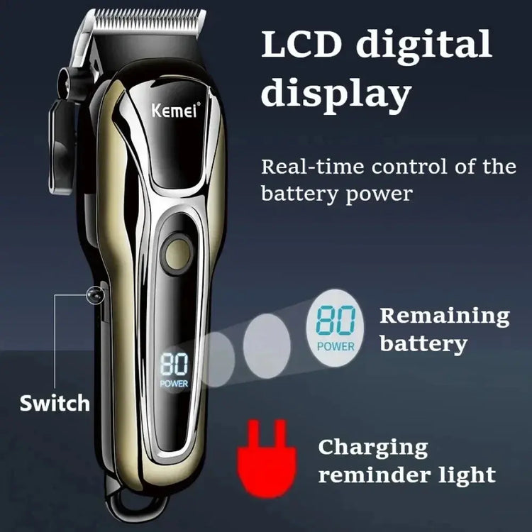 Kemei Electric Hair Trimmer for Men Electric Shaver Professional Men&