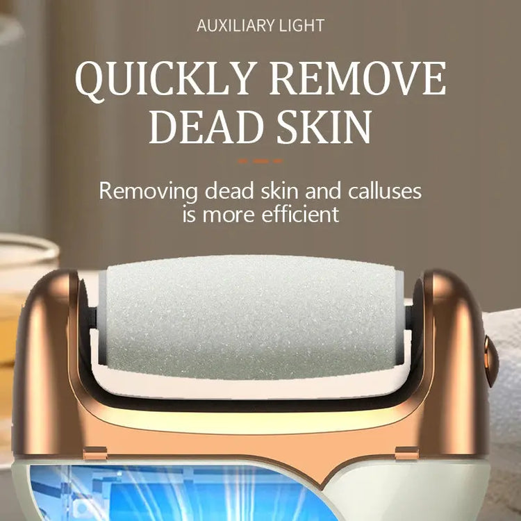 Electric foot trimmer is used to remove dead skin repair feet and remove calluses on the feet 2 grinding heads Now and Later