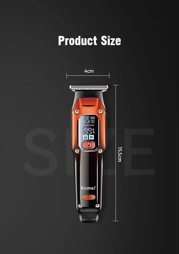 Kemei Hair Trimmer Hair Clipper Professional Barber Trimmer Electric Shaver Hair Cutting Machine Rechargeable Trimmer Men KM-658 Now and Later