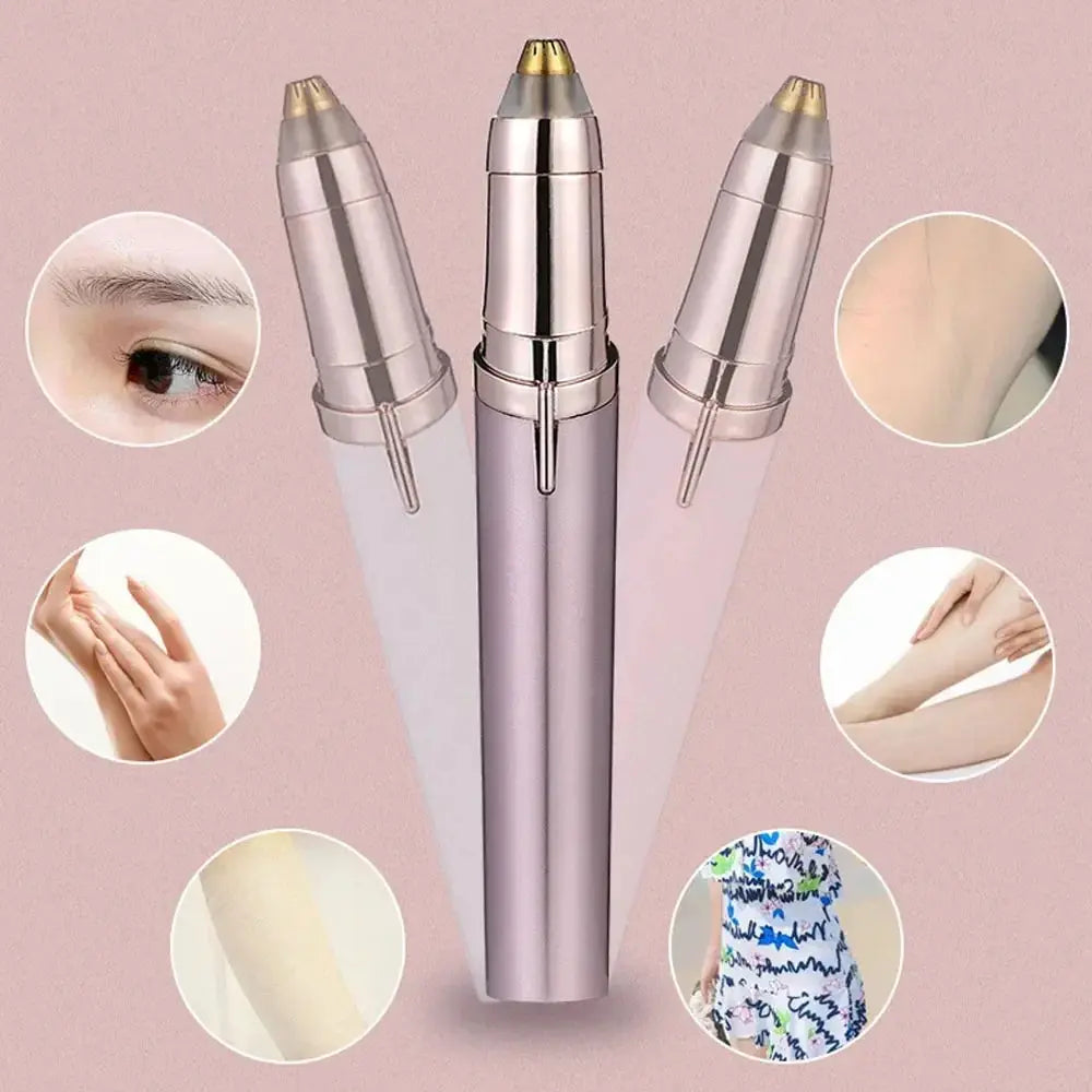 Electric Eyebrow Trimmer Security Hair Removal Eye Brow Epilator USB Charger Mini Shaper Shaver Hair Removal Painless Beauty Now and Later