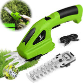 2 In 1 Cordless Electric Hedge Trimmer Rechargeable Handheld Household Lawn Shrub Weeding Pruning Mower Garden Tools Now and Later