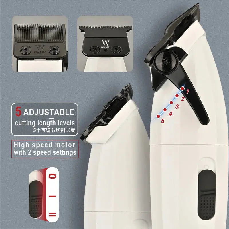 New ELETRIC HAIR TRIMMER,WMARK NG-8632KIT Professional Hair Cutter Kit for Men  DLC POWDER METALLLURGY BLADE Now and Later