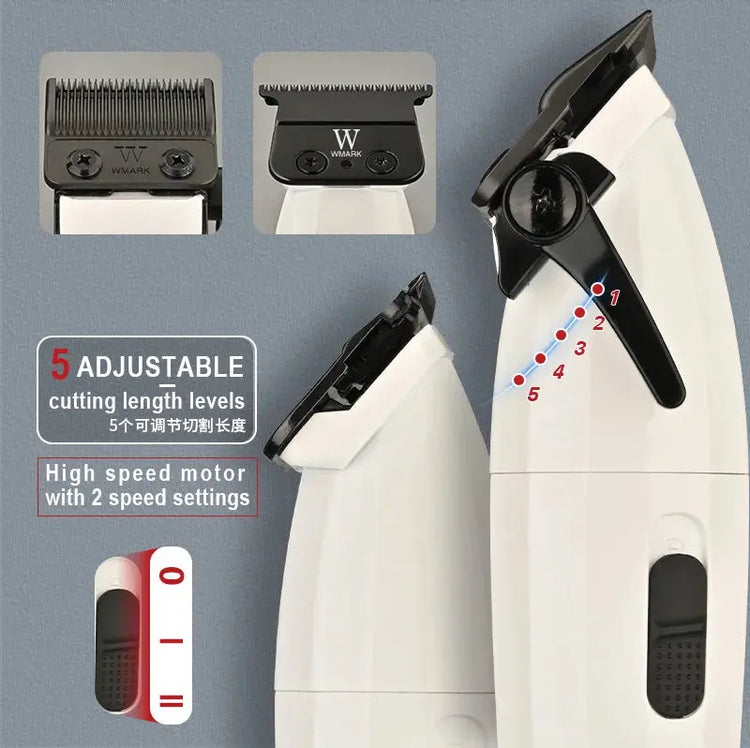 New ELETRIC HAIR TRIMMER,WMARK NG-8632KIT Professional Hair Cutter Kit for Men  DLC POWDER METALLLURGY BLADE Now and Later