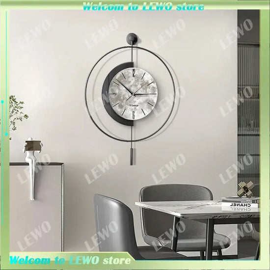 Home Minimalist Wall Clocks Decor Modern Gold Black Wall Clock Big Size Silent Reloj De Pared Para Sala Decoration Living Room Now and Later