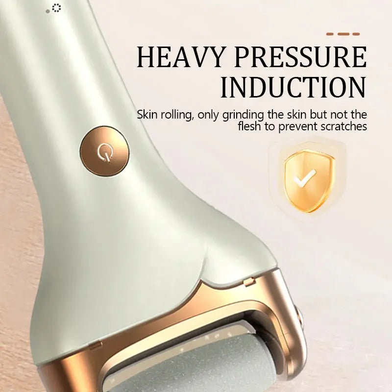 Electric foot trimmer is used to remove dead skin repair feet and remove calluses on the feet 2 grinding heads Now and Later