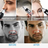 Electric Trimmer for Ear Nose Neck Eyebrow Hair Removal Shaver for Men and Women Portable Grooming Tool Now and Later