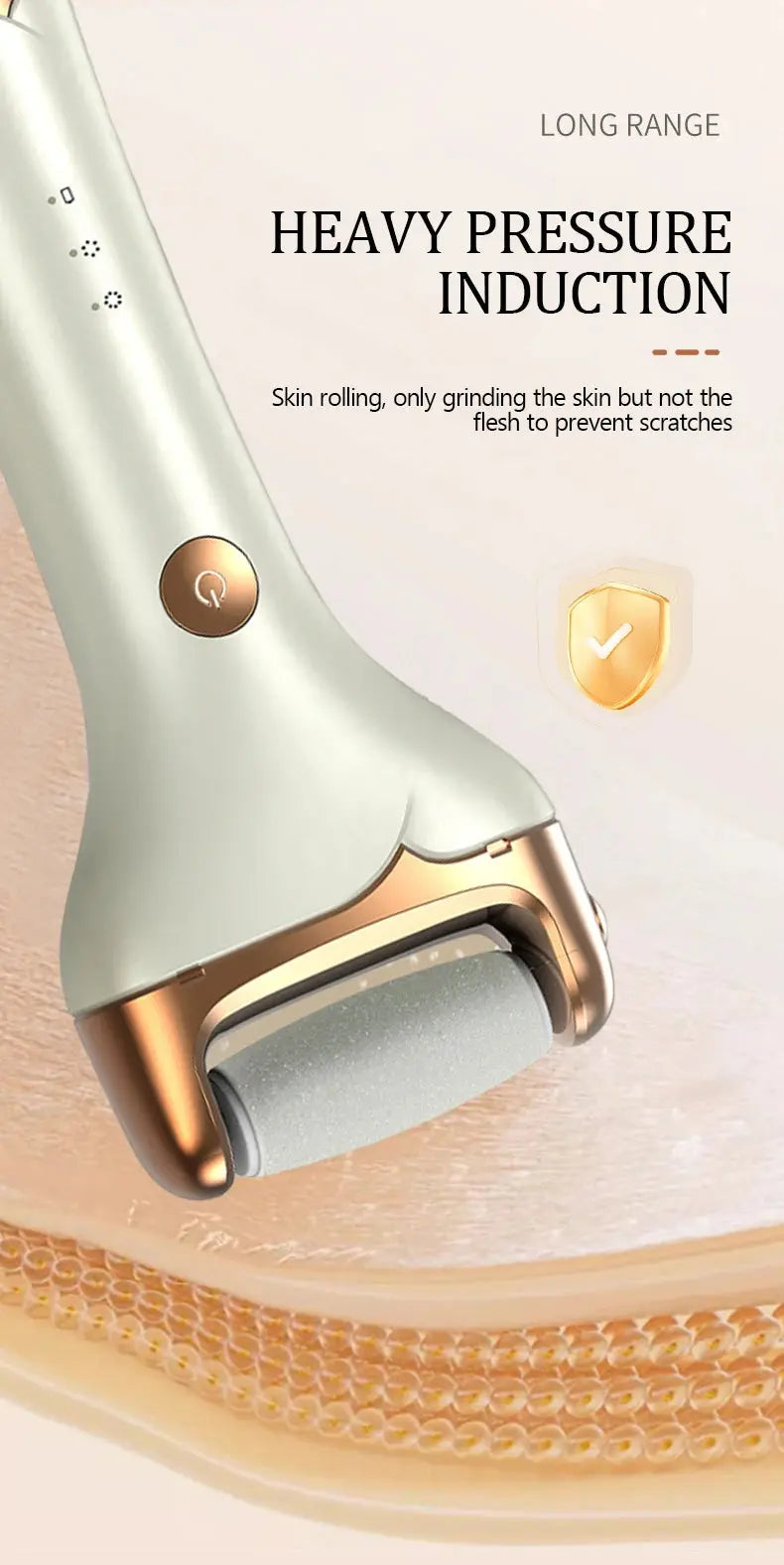 Electric foot trimmer is used to remove dead skin repair feet and remove calluses on the feet 2 grinding heads Now and Later