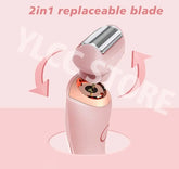 Electric Razors for Women 2 In 1 Bikini Trimmer Face Shavers Hair Removal for Underarms Legs Ladies Body Trimmer IPX7 Waterproof Now and Later