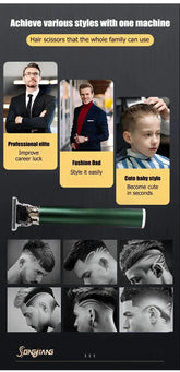 Electric Hair Cutting Machine Vintage T9 Clipper Hair Rechargeable Man Shaver Trimmer For Men&