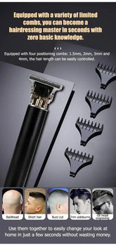 Electric Hair Cutting Machine Vintage T9 Clipper Hair Rechargeable Man Shaver Trimmer For Men&