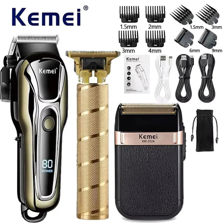 Kemei Electric Hair Trimmer for Men Electric Shaver Professional Men&