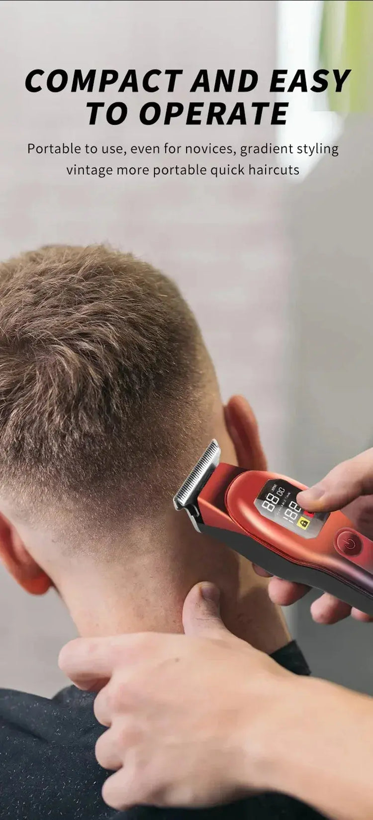 Electric Hair Trimmer Shaver Home Trimmers for Men Hair Clipper Professional Rechargeable Shavers Barber Hair Cutting Machine Now and Later