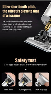 Electric Hair Cutting Machine Vintage T9 Clipper Hair Rechargeable Man Shaver Trimmer For Men&