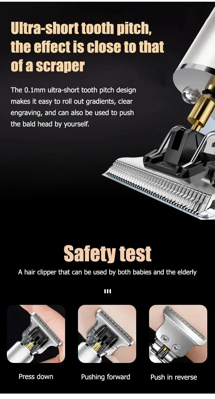 Electric Hair Cutting Machine Vintage T9 Clipper Hair Rechargeable Man Shaver Trimmer For Men&