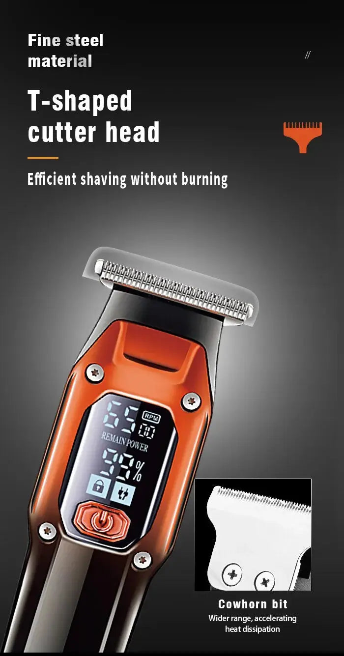 Kemei Hair Trimmer Hair Clipper Professional Barber Trimmer Electric Shaver Hair Cutting Machine Rechargeable Trimmer Men KM-658 Now and Later