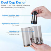 1Pc Mattress Vacuum Cleaner 16Kpa Bed Vacuum Cleaner Handheld Vacuums With Ultrasonic And UVC Light 18000 RPM Brushroll Rotation Dual Dust Bins Washable Filters For Bed Pillows Cribs Sofa Now and Later