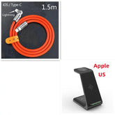 3 In 1 Fast Charging Station Wireless Charger Stand Wireless Quick Charge Dock For Phone Holder Now and Later